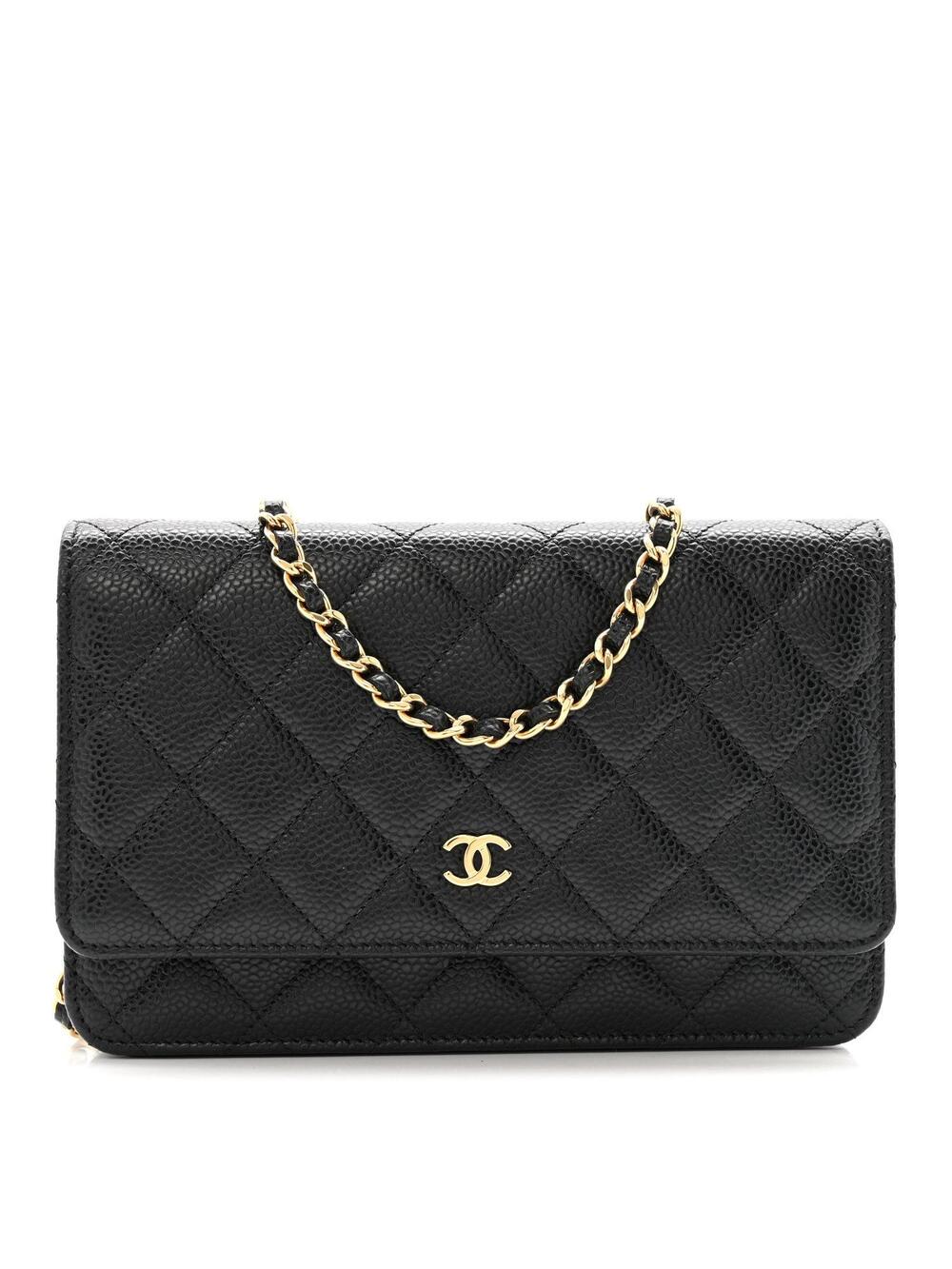 Chanel Caviar Quilted Wallet On Chain #370724C29B